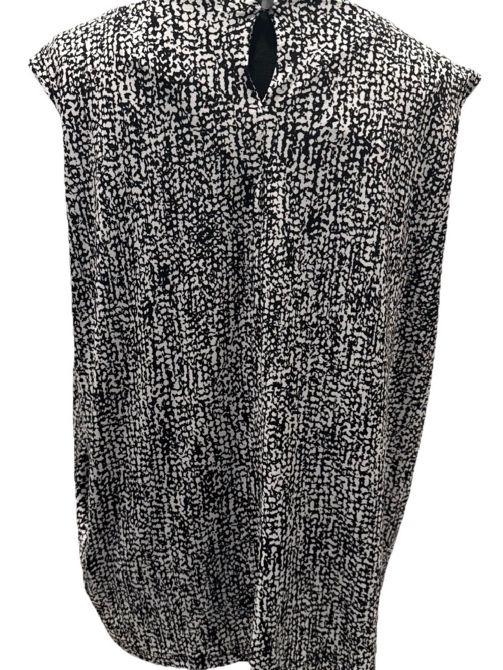 Calvin Klein Women's Sleeveless Black & White Blouse, Size 2X - Picture 3 of 14